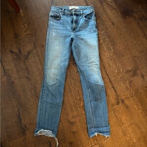 Women's Blue Jeans - Reformation Cigarette Crop